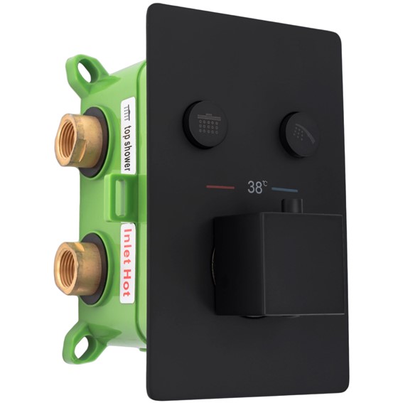 Zestaw Natryskowy FENIX-DAVIS z Termostatem Czarny