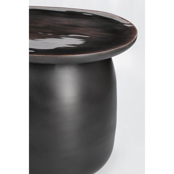 Stolik Kawowy ZAINAB Fi38cm Czarny