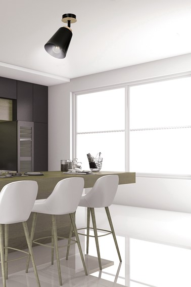 Lampa Sufitowa ATLAS 1 Czarny