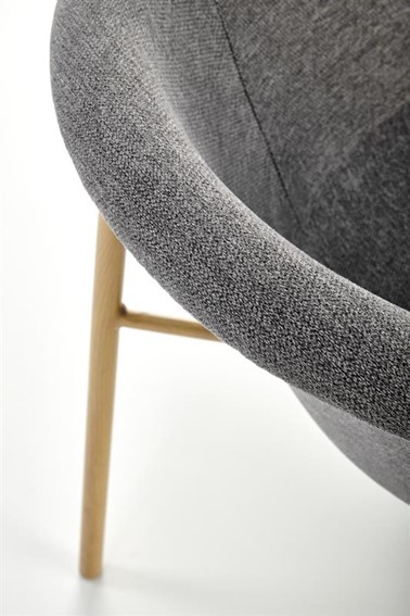 Krzesło K489 Naturalny/Popielaty