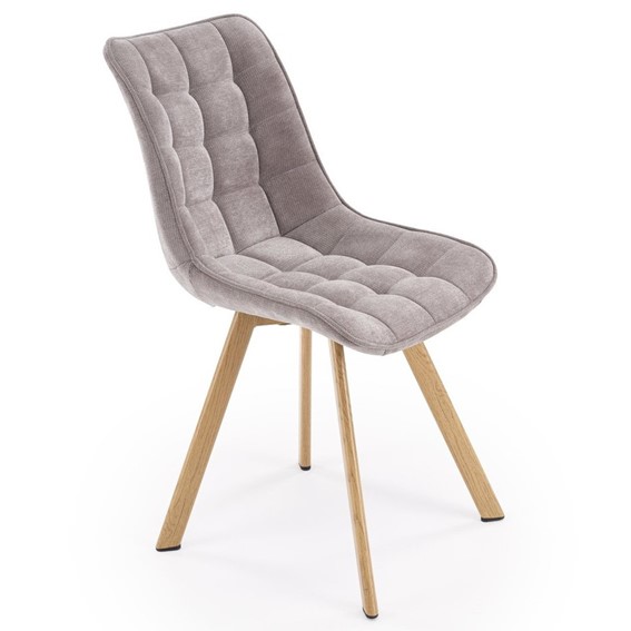 Krzesło K332_WD Naturalny/Popielaty