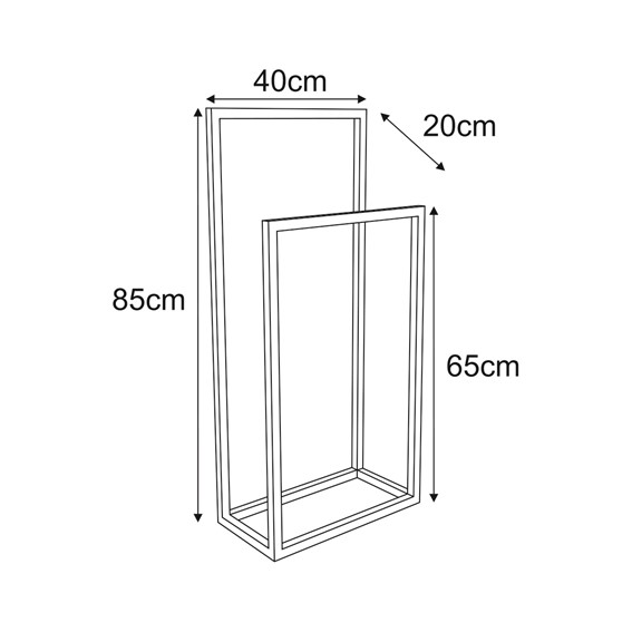 Wieszak Łazienkowy KAJA HOME KS-63 TOWEL II Beżowy