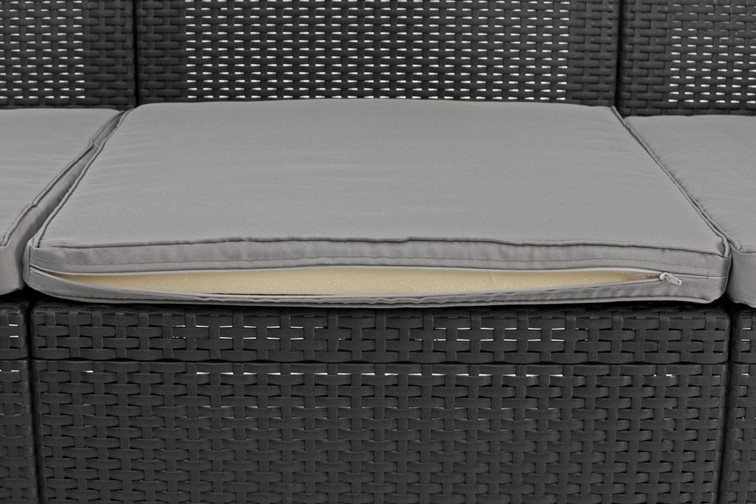 Zestaw Ogrodowy Narożnik + Stoliczek Corfu Relax Grafit