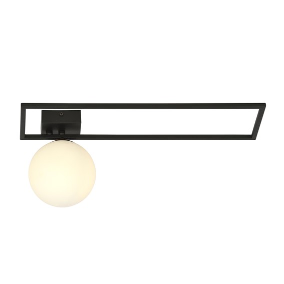 Lampa Sufitowa IMAGO 1B Czarny/Opal