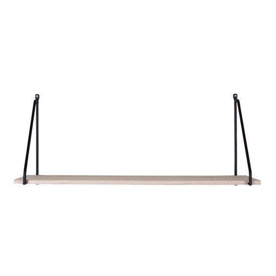 Półka Ścienna ARNHEM 65cm Czarny/Naturalny