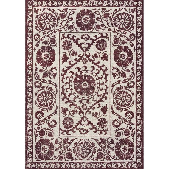 Dywan SUZANI ZEPHYR 9734 240x340 cm Bordowy/Beżowy