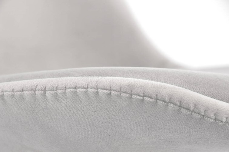 Krzesło BOLONIA LUX Welur Brązowy/Szary