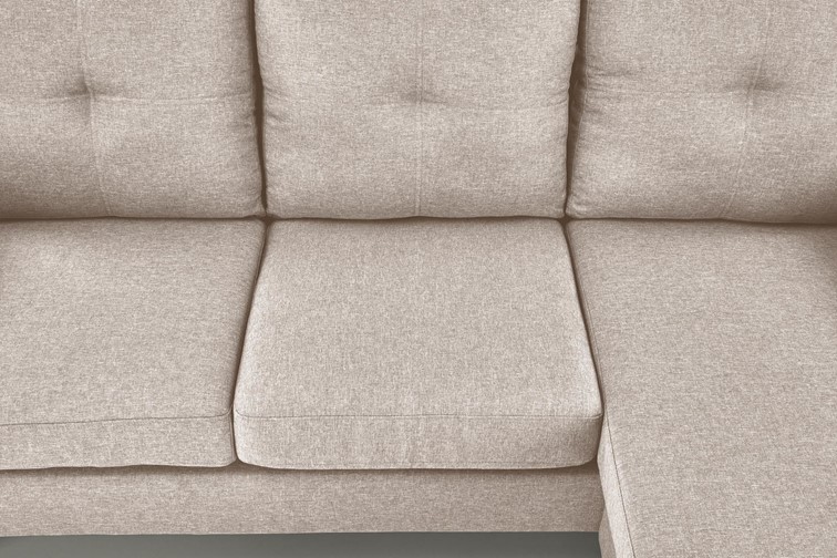 Sofa z Podnóżkiem GERSON Beżowy