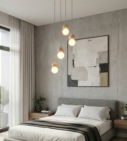 Lampa Wisząca LOOP 4 Beżowy