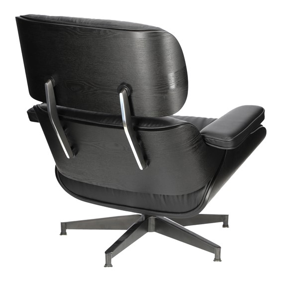 Fotel VIP z Podnóżkiem Czarny