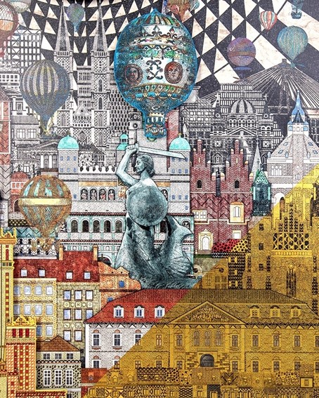 Obraz WARSAW GIRL 110x174cm