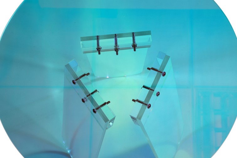 Stolik MODIG M75-60 fi60 Wielokolorowy/Transparentny