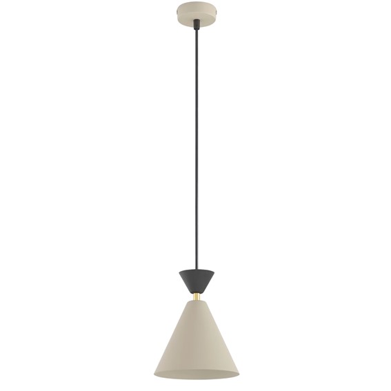 Lampa Wisząca KLEVER 1 Beżowy/Czarny