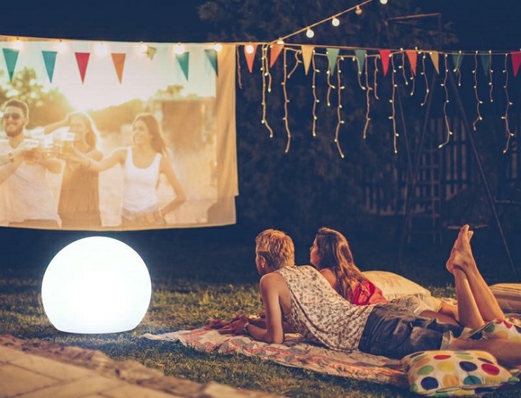 Lampa ogrodowa Buly Solar 50 Biała, LED zasil. solarne akumulatorowe