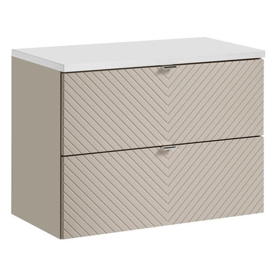 Zestaw Meblowy VIVA 80cm Biały Mat/Kaszmirowy Mat