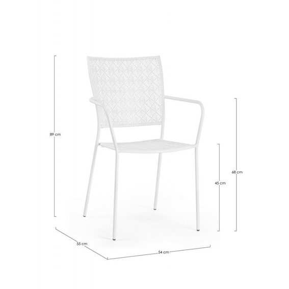 Krzesło Ogrodowe LIZETTE Biały