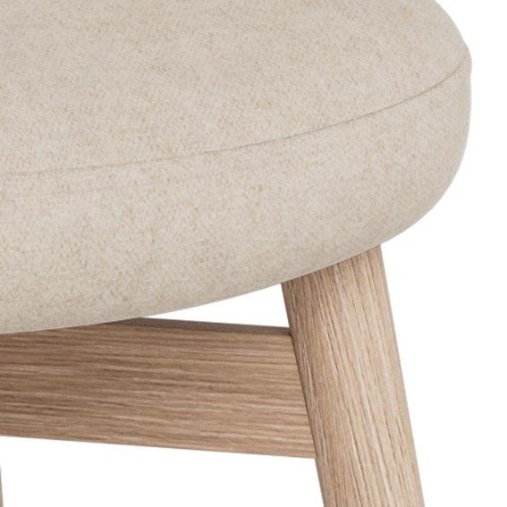 Krzesło JOY Beżowy/Dąb Bielony