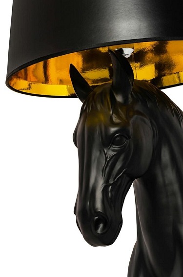Lampa podłogowa KOŃ HORSE STAND S Czarny