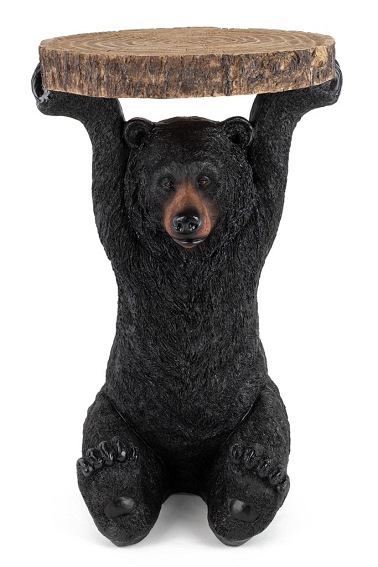 Stolik BEAR Czarny/Drewniany
