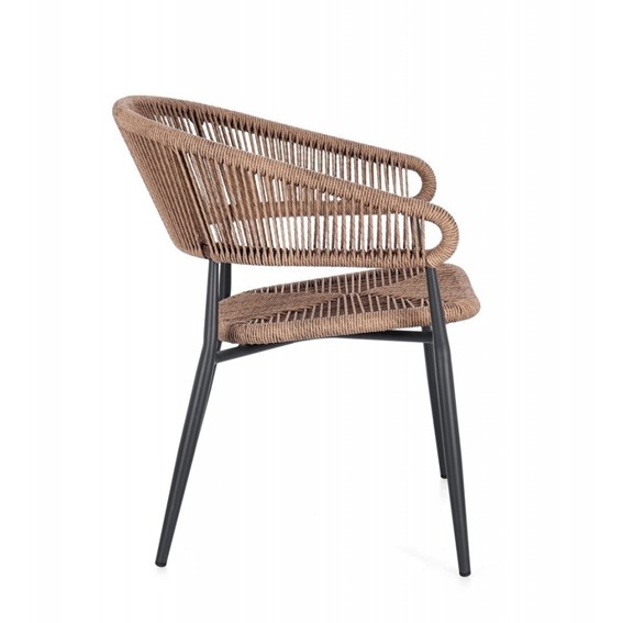 Krzesło Ogrodowe ALGAIDA Brązowy