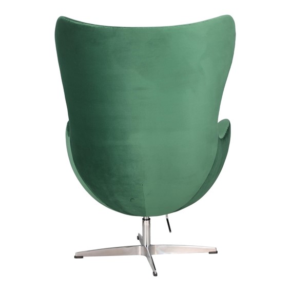 Fotel JAJO Velvet Zielony/Srebrny