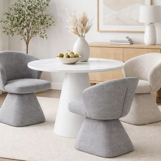 Krzesło NAGO Noelle Szary/Czarny Mat