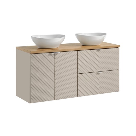 Zestaw Meblowy LOLA 120cm Dąb Coast Evoke/Kaszmirowy Mat