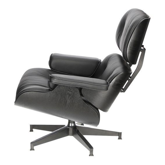 Fotel VIP z Podnóżkiem Czarny