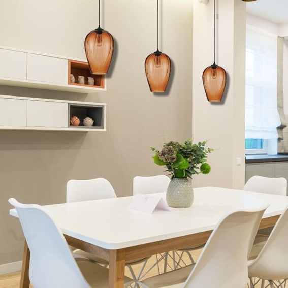 Lampa Wisząca CIRELLA 1S Czarny/Brązowy