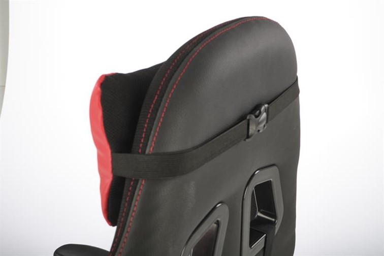 Fotel Gamingowy Obrotowy DRAKE Czarny/Czerwony