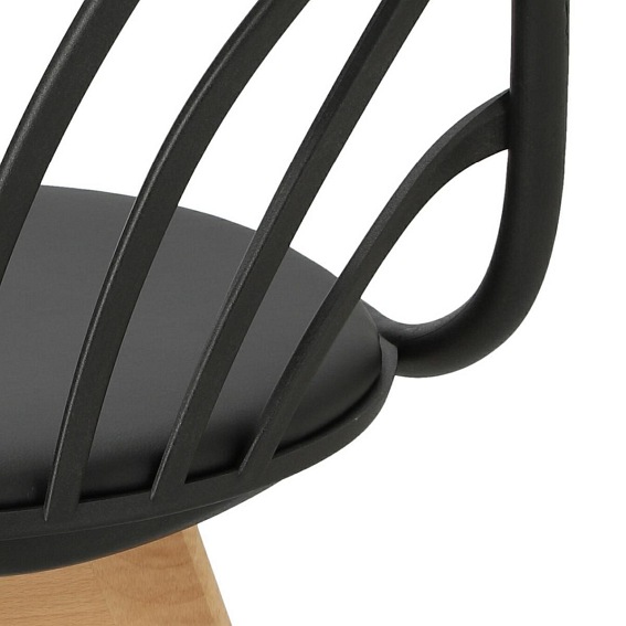 Krzesło z Podłokietnikami Sirena 57x58x84 Czarny