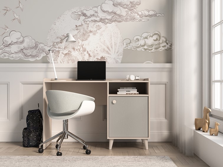 Biurko MEVEL 07 Beżowy/Szary