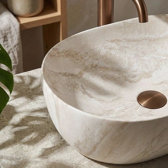 Umywalka Nablatowa AMELIA KALLISTO 48 Beżowy