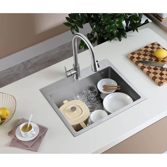 Zlewozmywak Stalowy LEO 50 Nikiel Szczotkowany