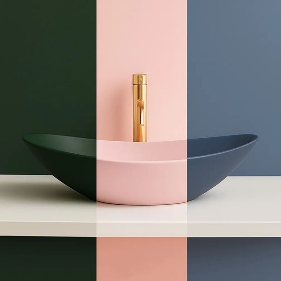 Umywalka Nablatowa ROYAL Zielony