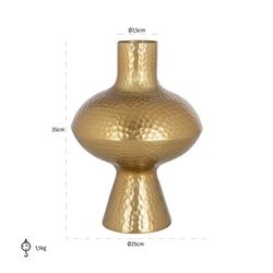 Wazon  CAITLYN L Złoty