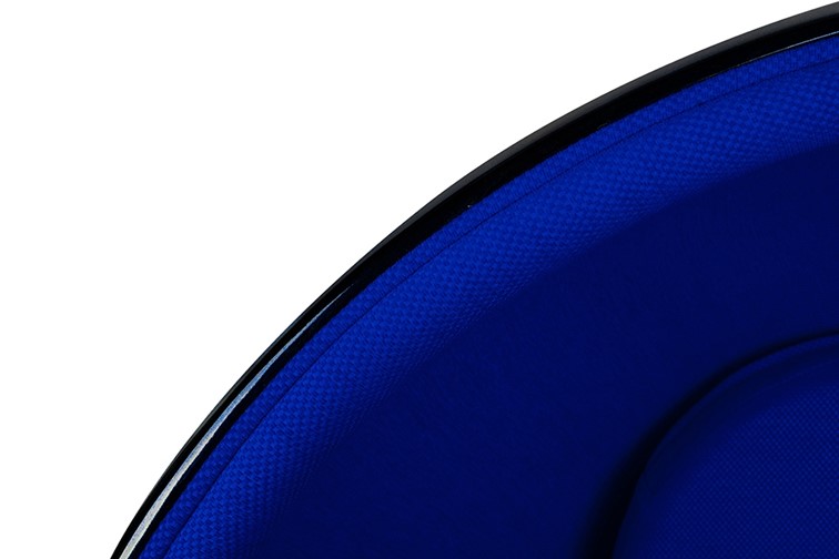 Fotel BALL BLACK Czarny/Niebieski