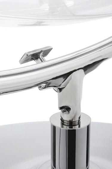 Fotel BUBBLE STAND 2 Poduszka Czarna Ekoskóra