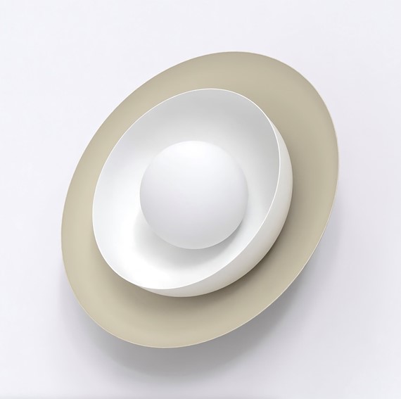 Kinkiet POPPI K1 Beżowy/Biały