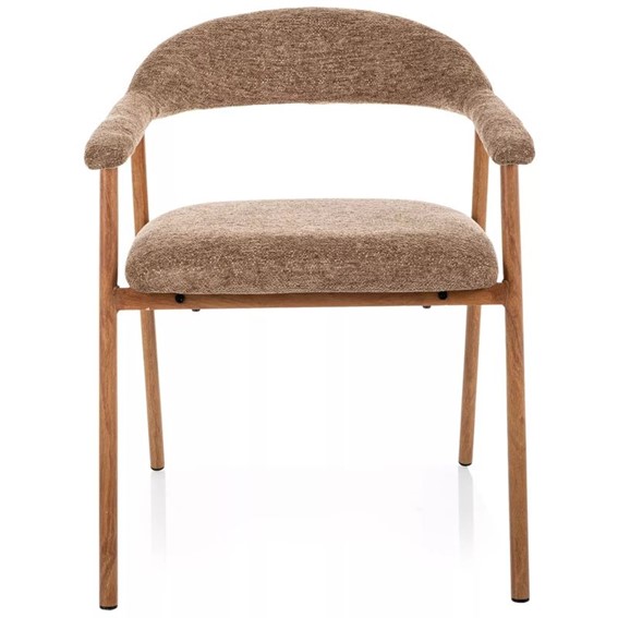 Krzesło LAGOS D Raven Latte/Dąb