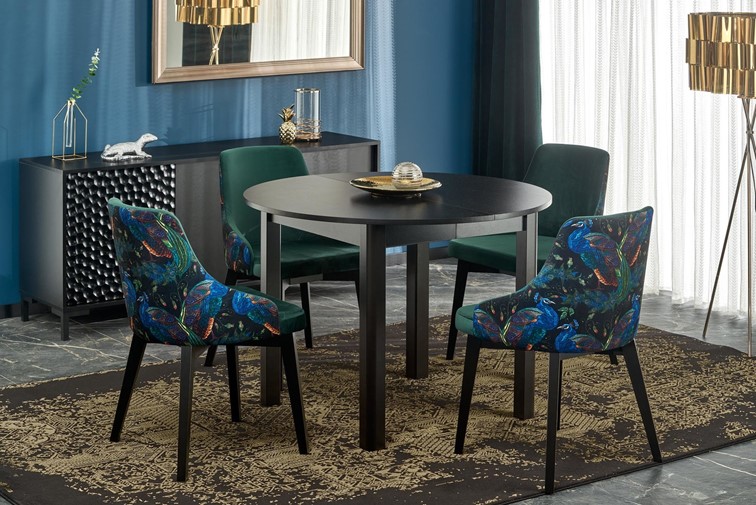 Stół Rozkładany RINGO (102-142)x102 Czarny