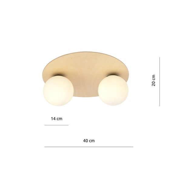 Lampa Sufitowa KENZO 2B