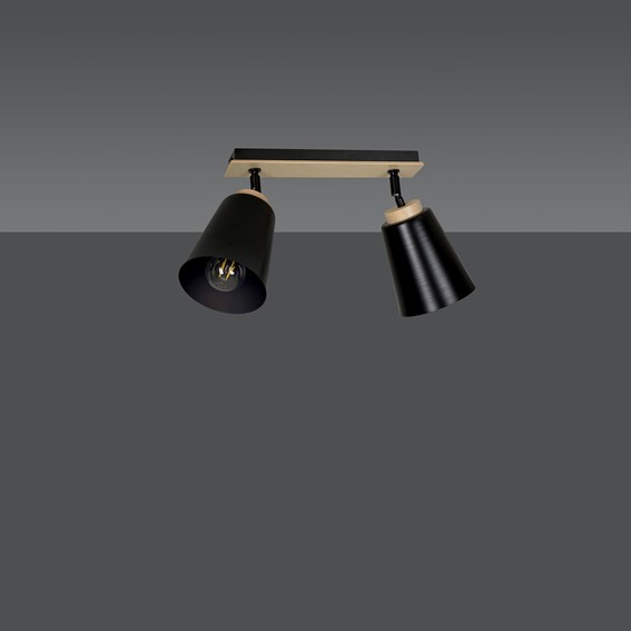 Lampa Sufitowa ATLAS 2 Czarny
