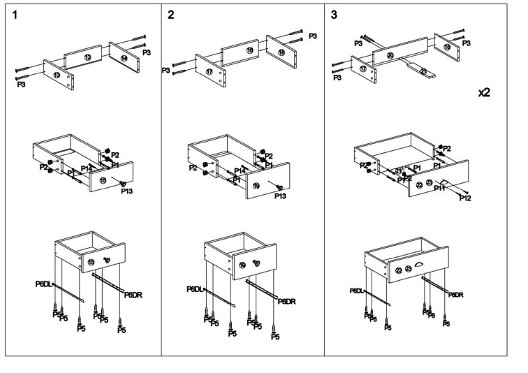 MEZO REG1 regał wielobarwny
