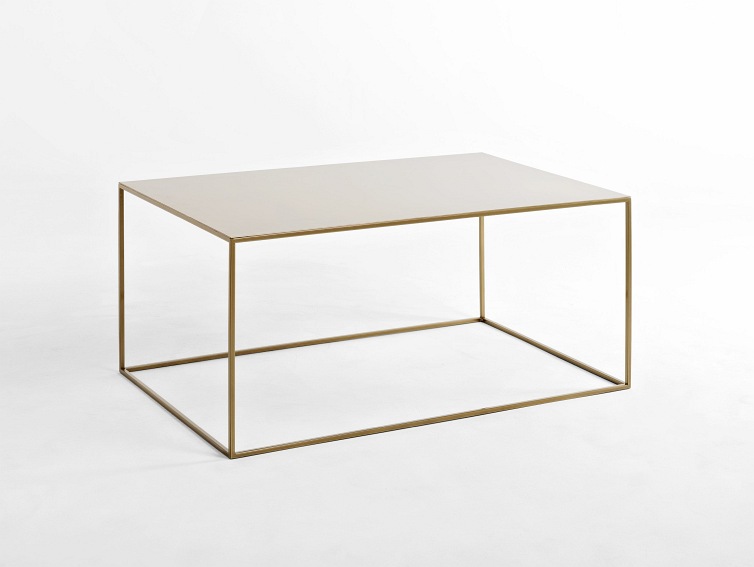 Stół Kawowy Tensio Metal 100x60 Złoty