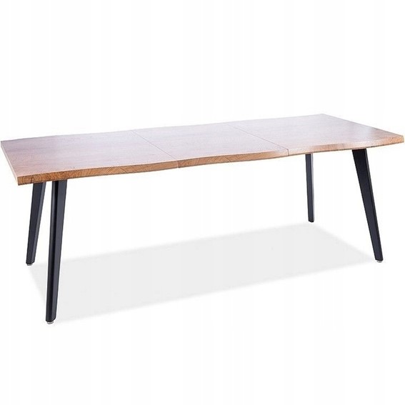 Stół Rozkładany FRESNO (150x210)x90 Dąb Artisan/Czarny