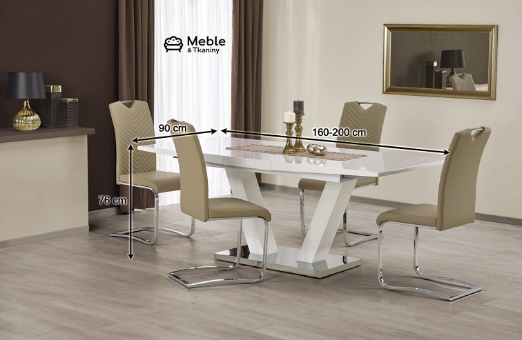 Stół Rozkładany VISION (200-160)x90 Biały