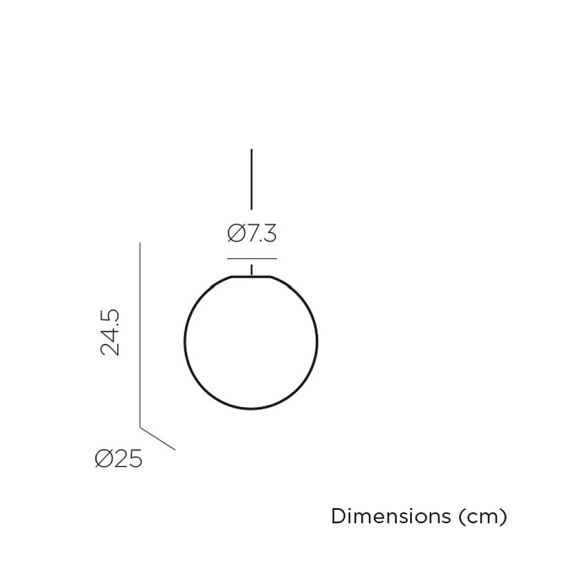 Lampa Wisząca PIANETA 25 CABLE HANG Biały