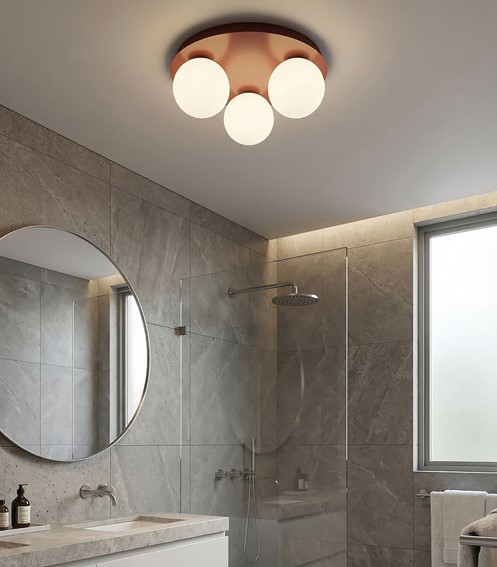 Lampa Sufitowa SOLAR 3 Burgundowy/Biały