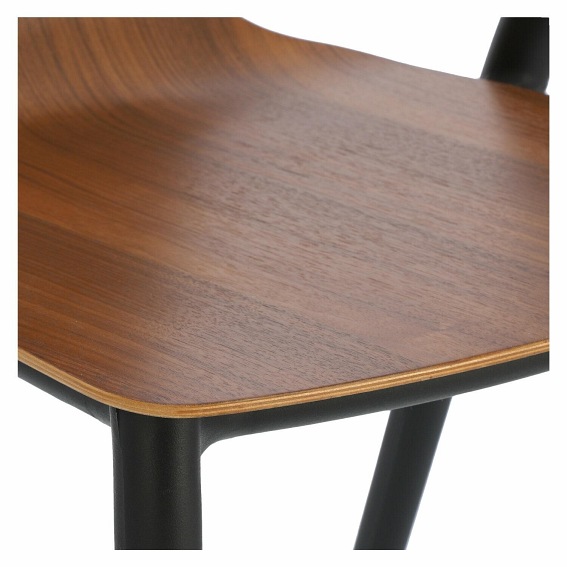 Krzesło BELLA Czarny/Orzech